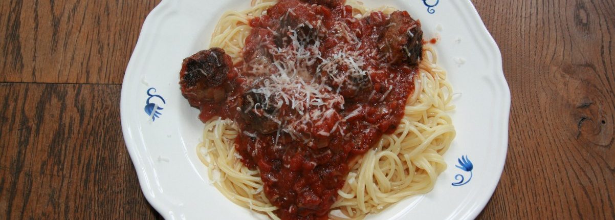 spaghetti met ballen homemade
