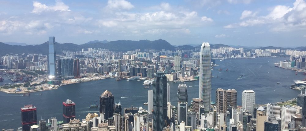 uitzicht Peak over Hongkong