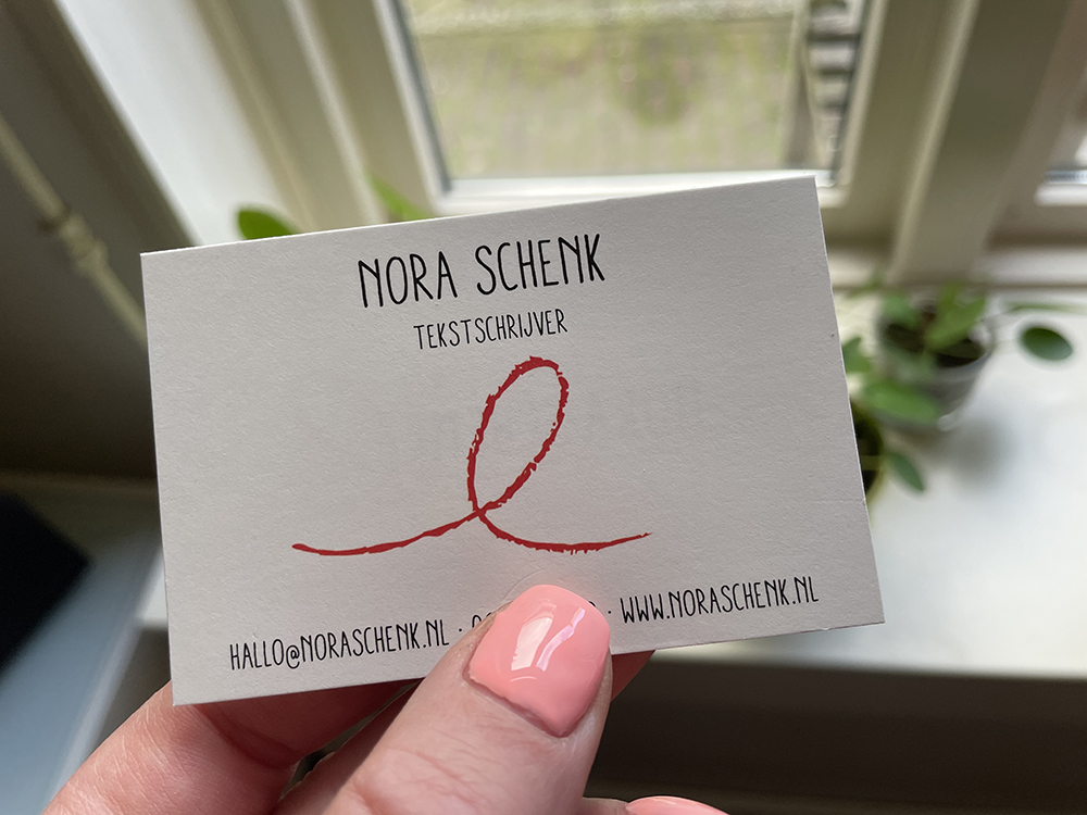 Visitekaartje Nora Schenk
